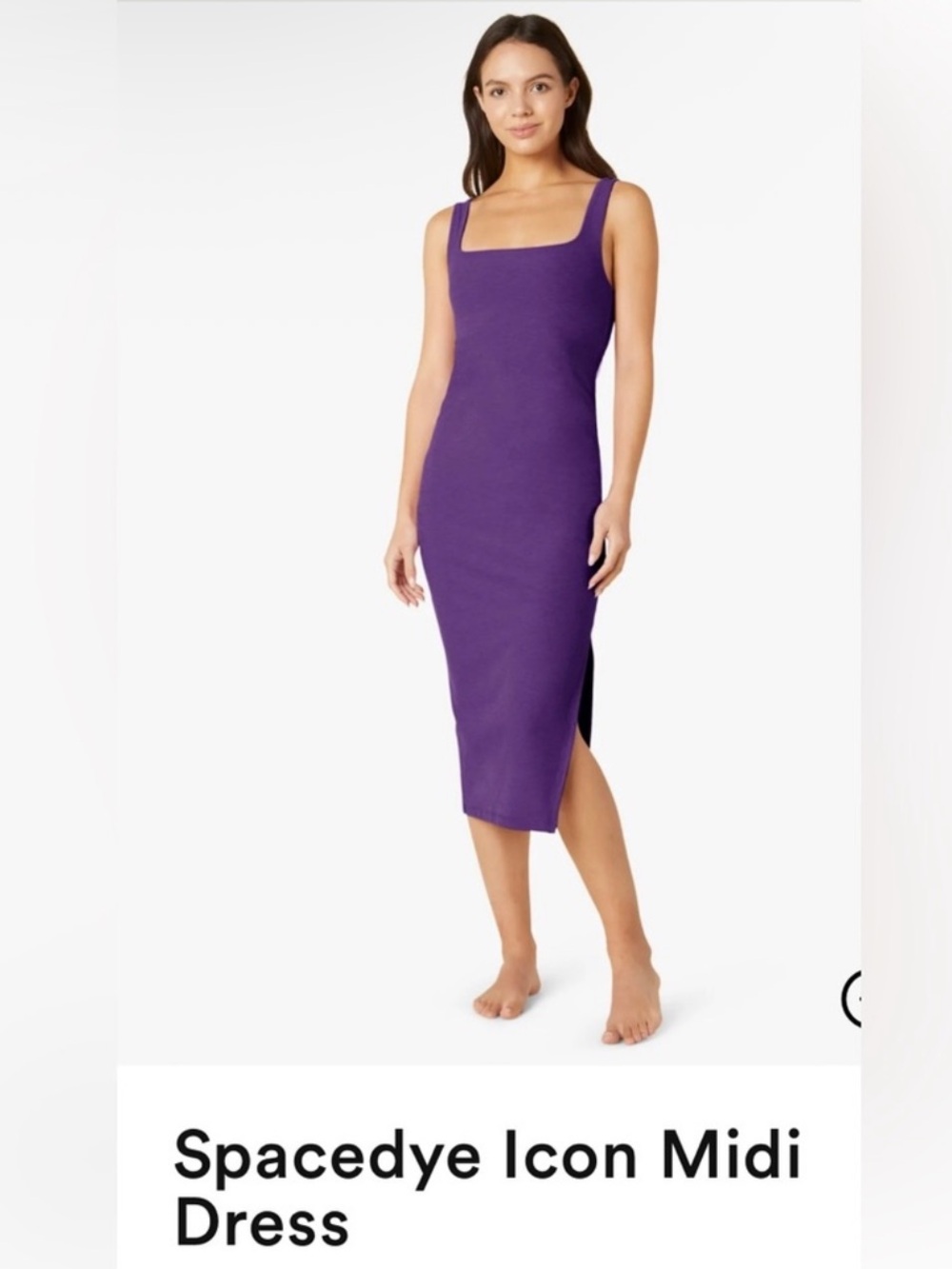 Beyond Yoga Spacedye Icon Midi Dress Size Small Purple